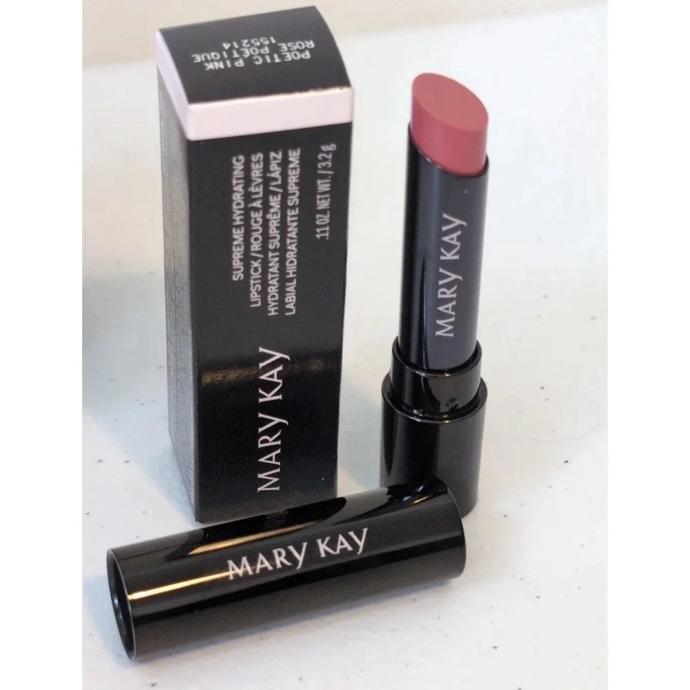 Mary Kay SUPREME HYDRATING LIPSTICK Moisturizing Shine Poetic PINK Makeup Lippie